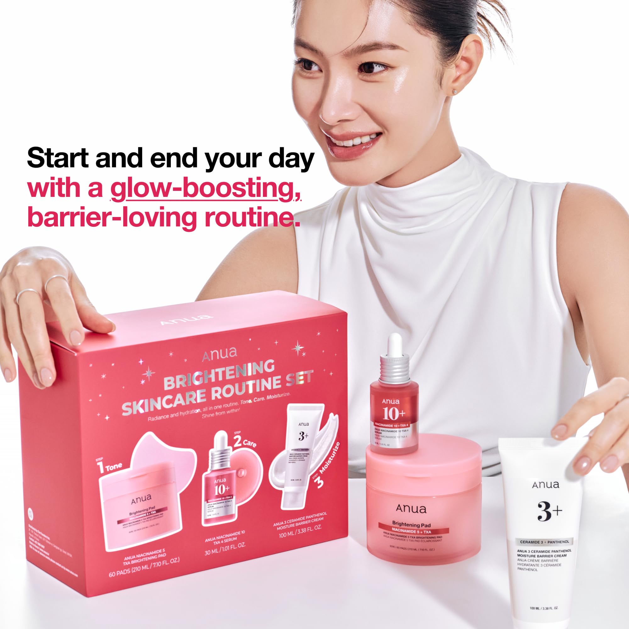 Anua 100+ セラム ギフトセット Amazon.com: Anua Brightening Niacinamide Skincare Routine Set, TXA